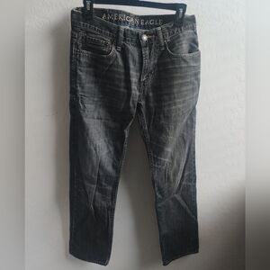 American Eagle 100% cotton black Slim-straight Mens Jeans_28/30